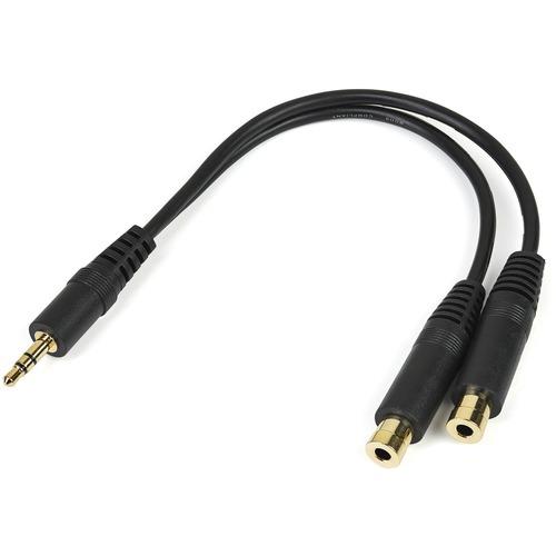 StarTech.com Stereo Splitter Cable - Phono Stereo 3.5mm (M) - Phono 2x Stereo (F) - 6in STCMUY1MFF