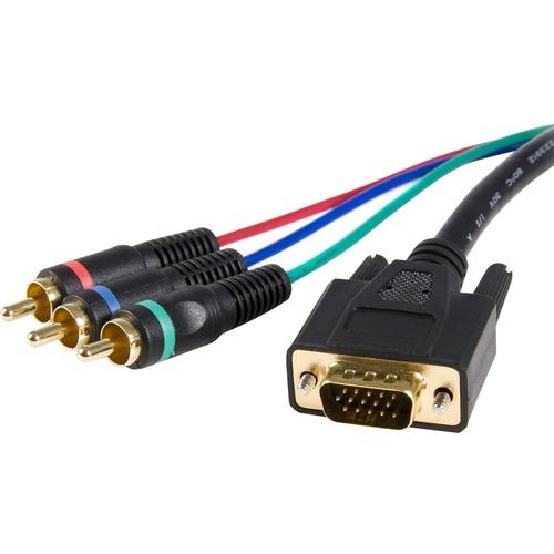StarTech.com Cable adapter - RCA breakout - HD15 (m) - component (f) - 3 ft STCHD15CPNTMM3