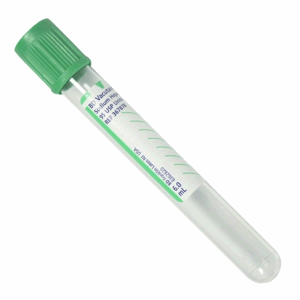 Bd Vacutainer Venous Blood Collection Tube Plasma Determination Sodium