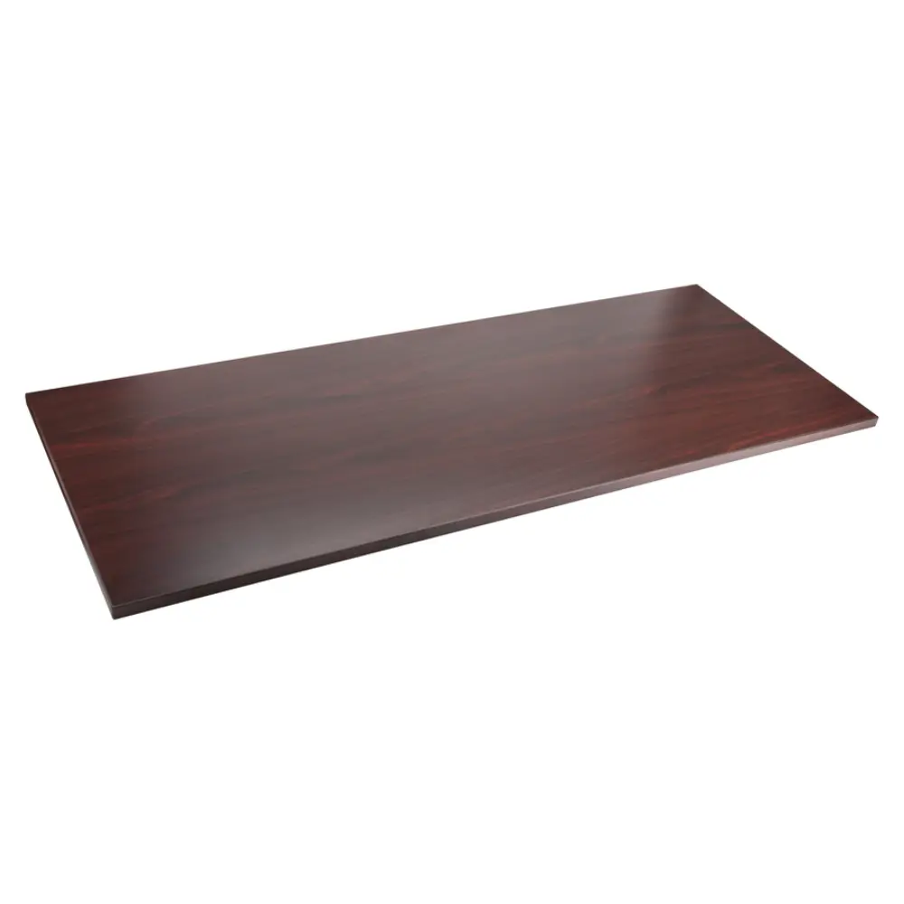 Extended dark wood shelf laid flat