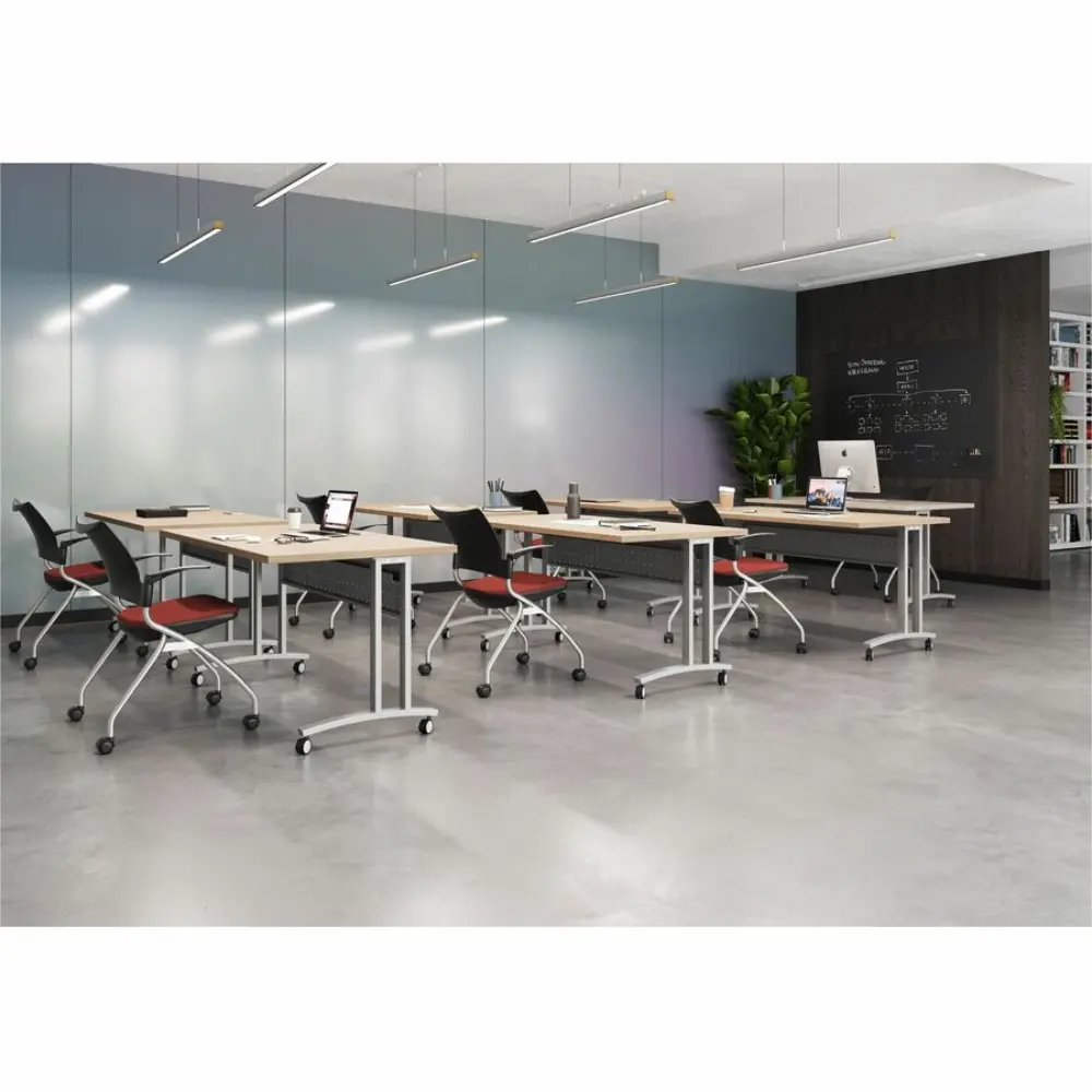 A wooden panel or board with a light wood grain finish