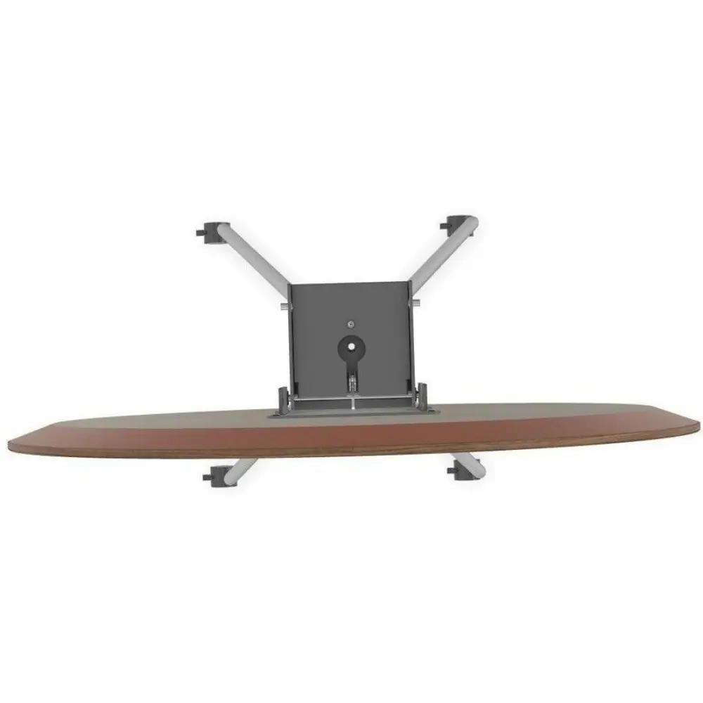 Round table top with wood grain veneer