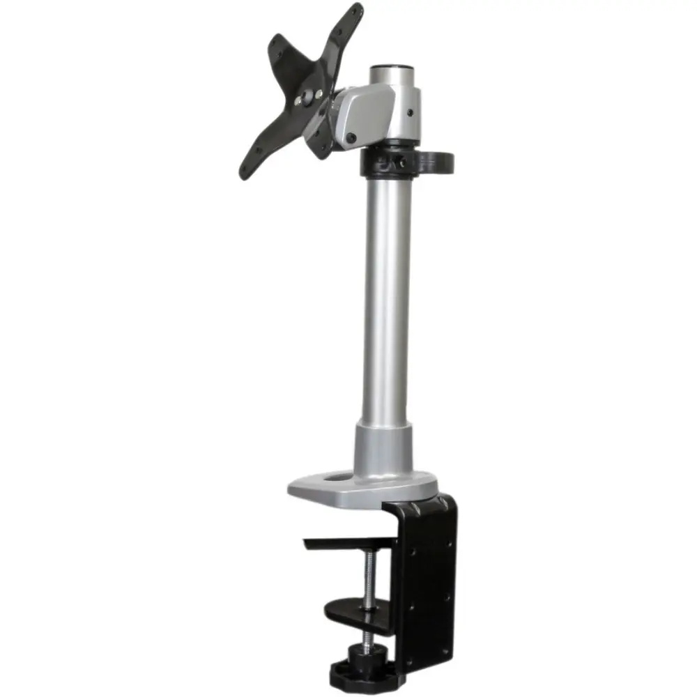 Standing desk converter with two-tiered surface