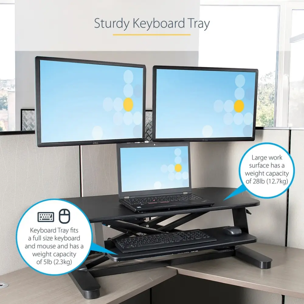 Cable management features with grommet, holes, and cable loops