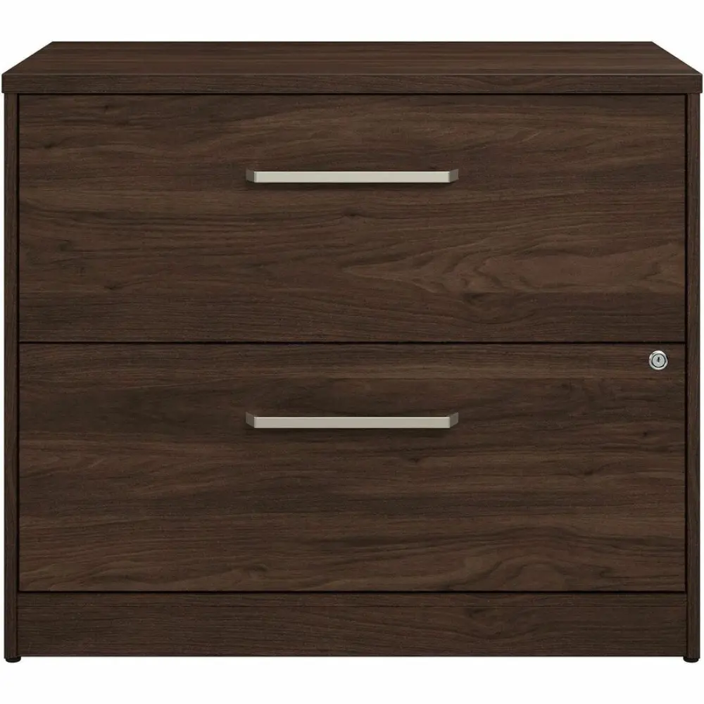 Tall slim dark wood cabinet with single door