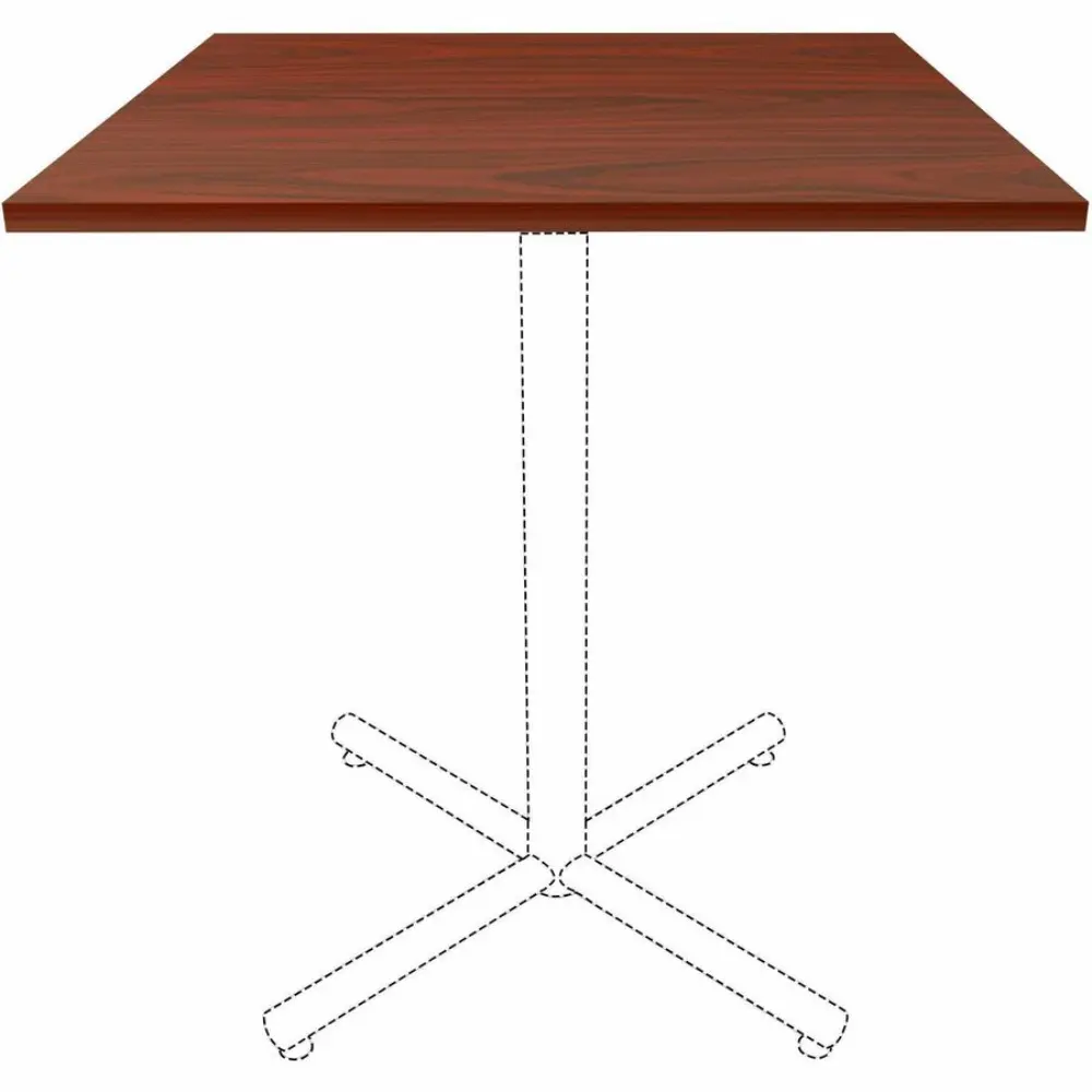 A large wooden tabletop panel with rich wood grain, shown from a slightly lower perspective.