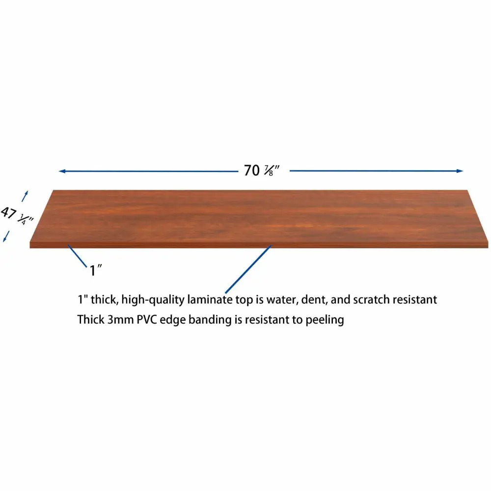 Laminate countertop with metal legs
