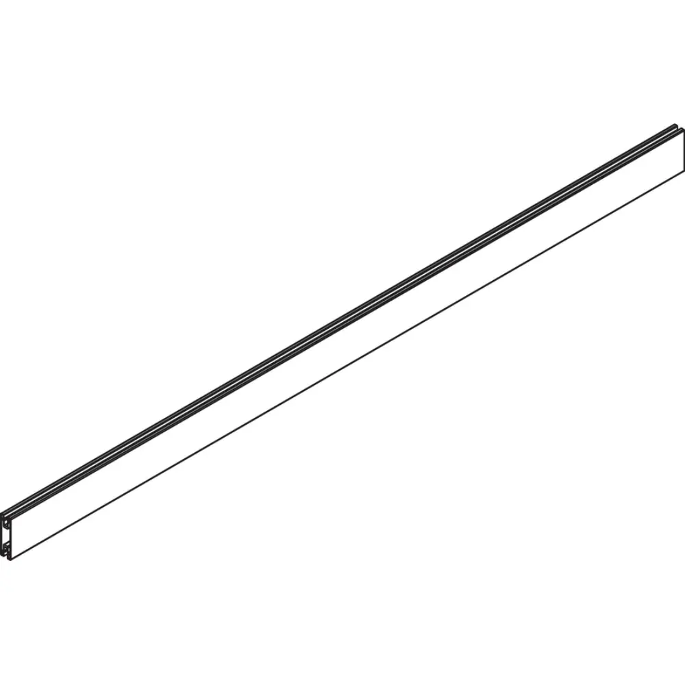 Long gray panel or beam oriented diagonally across the frame.