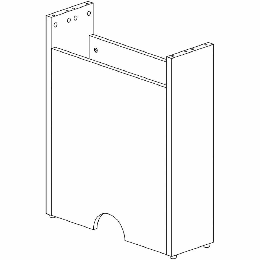 Similar table base image with two pedestals supporting a long tabletop, showing underside view.