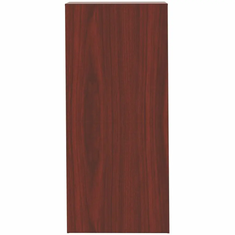 Tall wooden cabinet door panel, single door, dark wood finish
