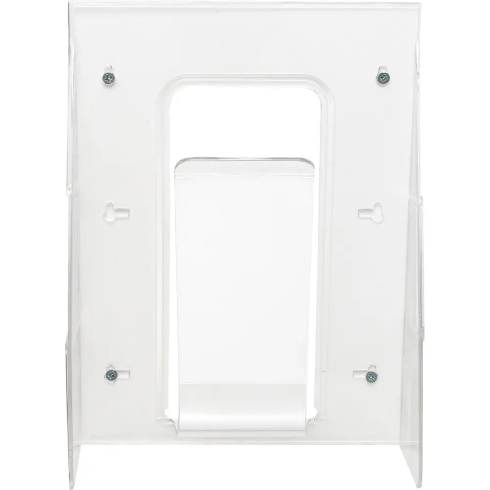 Clear acrylic mounting bracket side view