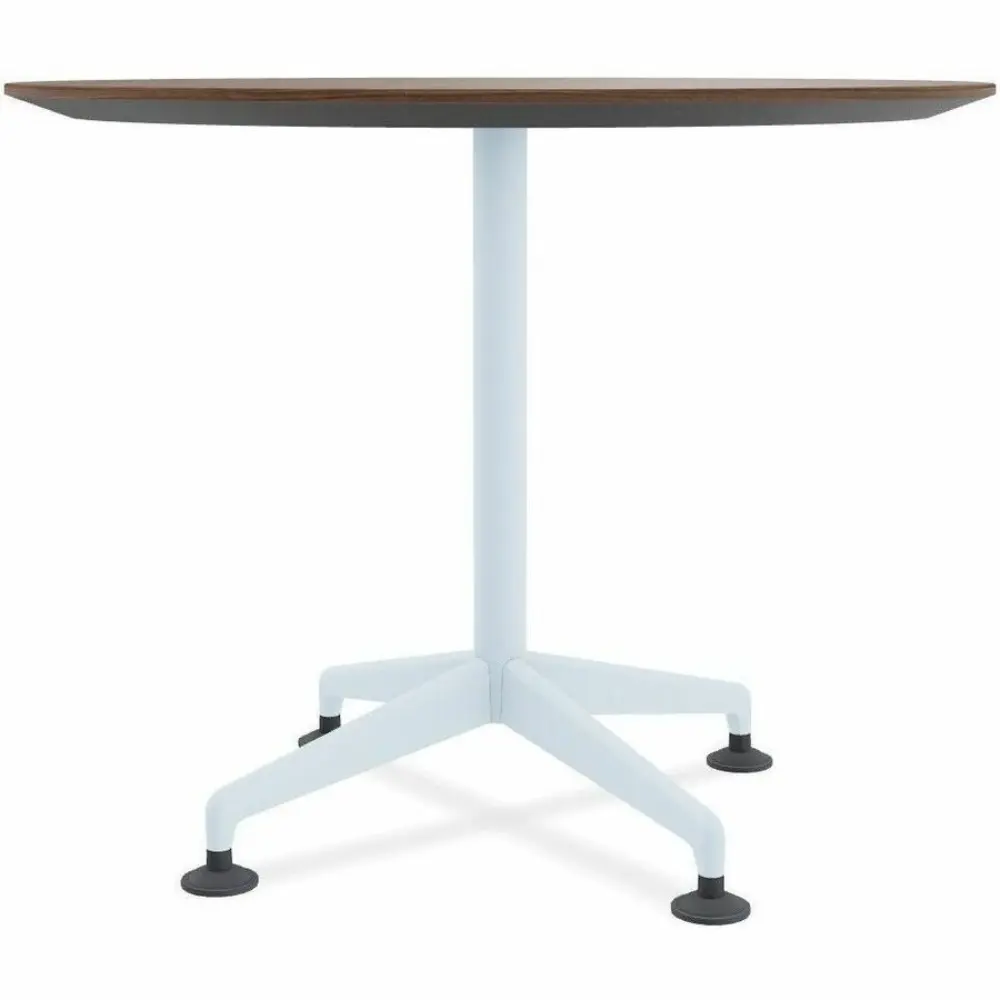 Round wooden tabletop with wood grain pattern