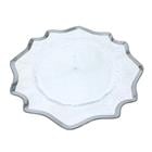12 PS PLASTIC PLATE CLEAR+SILVER 704-2400676