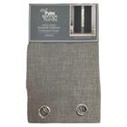 FAUX LINEN WINDOW CURTAIN L.GREY 715-T2405014B