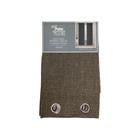 FAUX LINEN WINDOW CURTAIN TAUPE 715-T2405014D