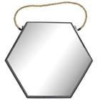 ROPE HANGING MIRROR HEXAGON 729-05082