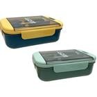 PLASTIC LUNCH BOX + FORK & SPOON 723-02929
