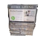 Kitchen Curtain Sheer Grey 742-0481014