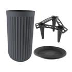 ROUND FLOWER POT GRAY 767-2400762GR