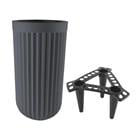 ROUND FLOWER POT GRAY 767-2400763GR