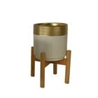 PLANTER WITH BAMBOO STAND 24X35X 796-ASDEC052-9