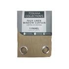 CURTAIN FAUX LINEN 90" 715-1417150