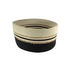 ROUND BASKET WHITE & BLUE 725-05594