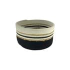 ROUND BASKET WHITE & BLUE 725-05593