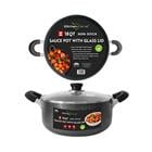 18Qt Non-Stick Sauce Pot w/ Glass Lid AD941