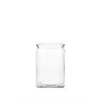 6 Inch Clear Square Glass Vase 70537