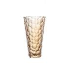 9.75 Inch Amber Textured Cup Glass Vase 76565