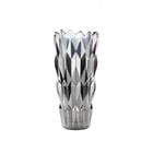 11.5 Inch Gray Textured Cup Glass Vase 76575