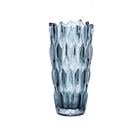 9.5 Inch Charcoal Textured Cup Glass Vase 76581