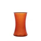 8 Inch Orange Gathering Glass Vase 76799