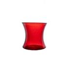 4 Inch Red Hour Glass Vase 76251