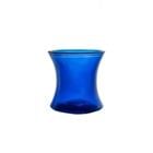 4 Inch Blue Hour Glass Vase 76252