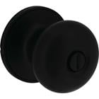 Steel Pro Matte Black Half Round Privacy Knob 231776