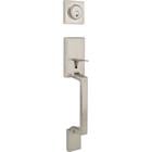 Steel Pro Brushed Nickle Modern Handleset with Square Lever 257189