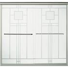 Sterling Finesse 59.625-n X 55.75-In Frameless Alcove Shower Door With Smooth/Clear glass texture Glass 5425-59N-G05