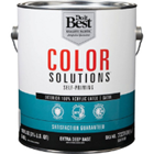 Color Solutions 100% Acrylic Latex Self-Priming Satin Exterior House Paint, Extra Deep Base, 1 Gal. 772279