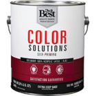 Color Solutions 100% Acrylic Latex Self-Priming Flat Exterior House Paint, Extra Deep Base, 1 Gal. 797023