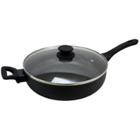 Oster Ashford 5 Quart Sauté Pan with Lid in Black 80130.02