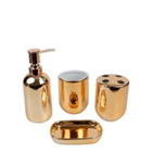 Home Basics 4-Piece Copper Bathroom Accessory Set BA41876