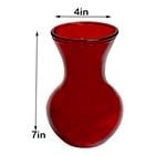Belly Glass Vase Red 76192