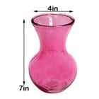 Belly Glass Vase Pink 76193