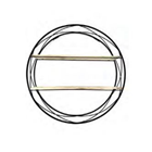 Wall Decor Shelf Round Metal SH2042