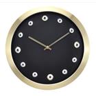Stone Embeded Large Faced Electrplated Clock CK-572X