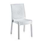 CHAIR WHITE RATTAN ARMLESS HK-710 DELUXE
