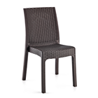 CHAIR BROWN RATTAN ARMLESS HK-710B DELUXE