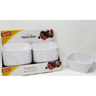 Glad Melamine Square Blow White 6-inches. GLD-70013